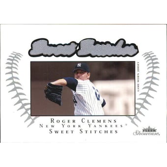 2003 Fleer Showcase Sweet Stitches Game Jersey #RC Roger Clemens/599