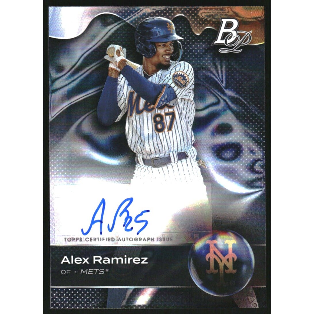 2023 Bowman Platinum Top Prospects Autographs #TOP18 Alex Ramirez 2023 Bowman Platinum Top Prospects Autographs #TOP18 Alex Ramirez