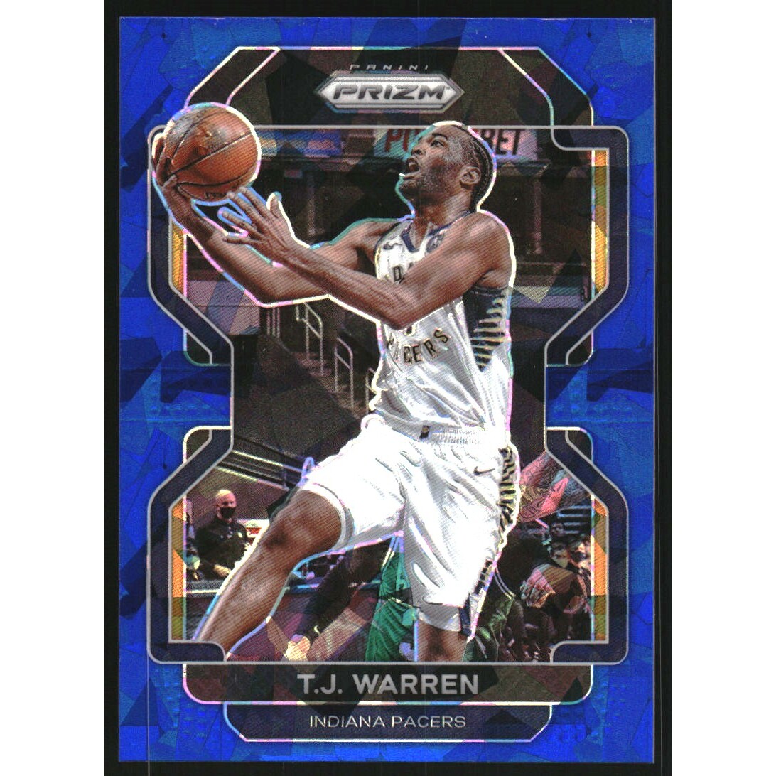 2021-22 Panini Prizm Prizms Blue Ice #90 T.J. Warren