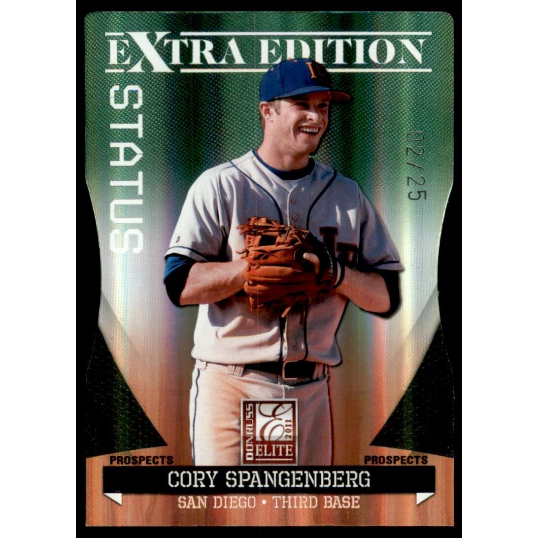 2011 Donruss Elite Extra Edition Prospects Status Emerald #P7 Cory Spangenberg