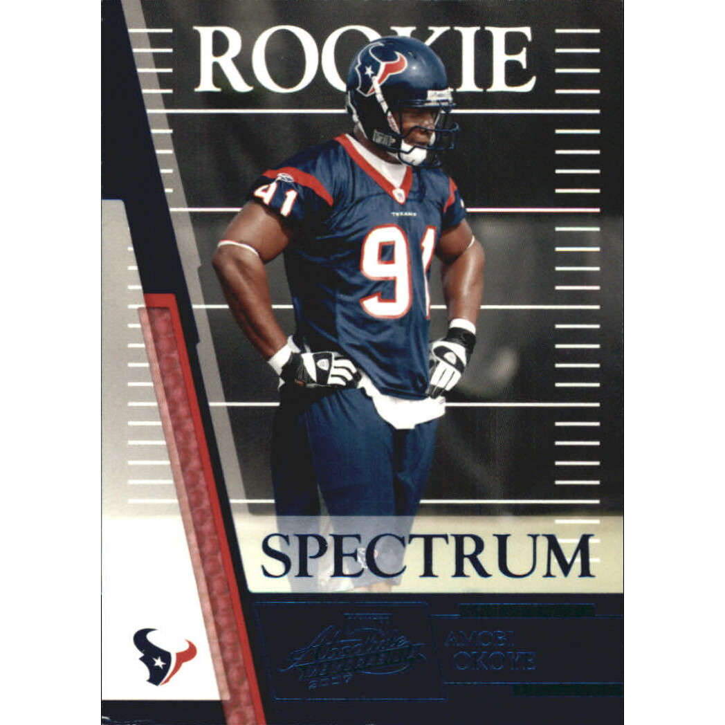 2007 Absolute Memorabilia Spectrum Blue Retail #204 Amobi Okoye