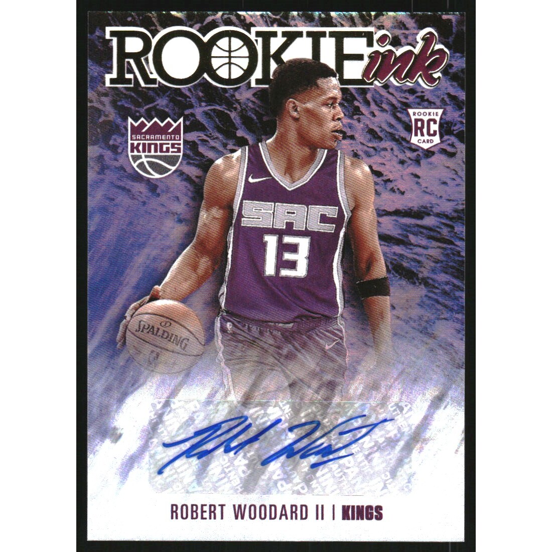 2020-21 Hoops Rookie Ink #25 Robert Woodard II