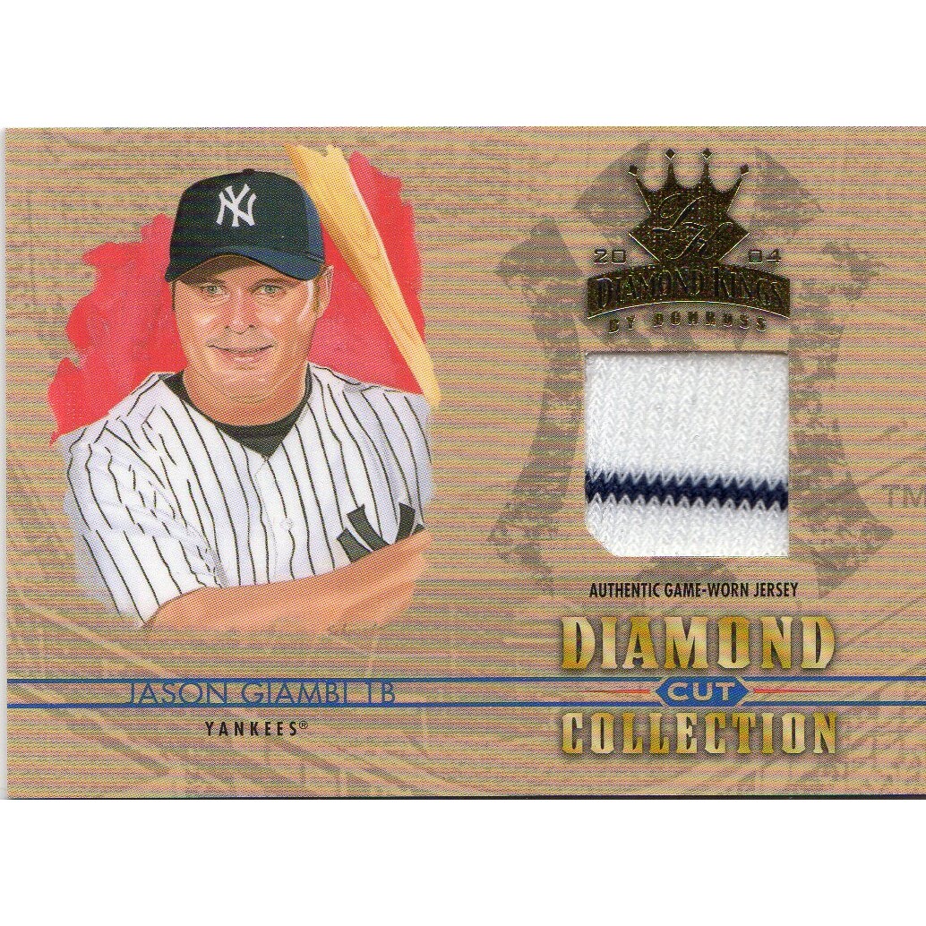 2004 Diamond Kings Diamond Cut Jerseys #DC23 Jason Giambi/100