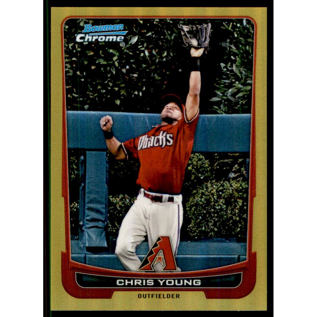 2012 Bowman Chrome Gold Refractors #160 Chris Young