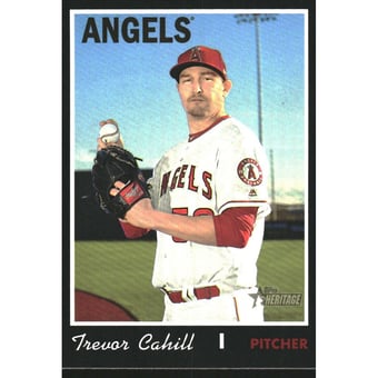 2019 Topps Heritage Black Border #536 Trevor Cahill