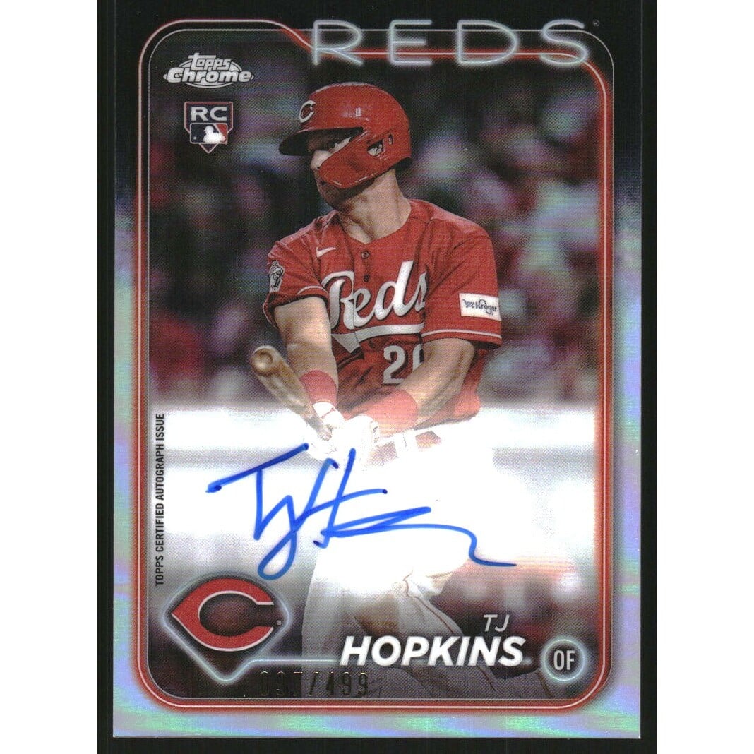 2024 Topps Chrome Rookie Autographs Refractors #RATH TJ Hopkins