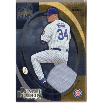 2002 Donruss Best of Fan Club League Leaders Materials #LL21 R.Johnson K's Jsy/175