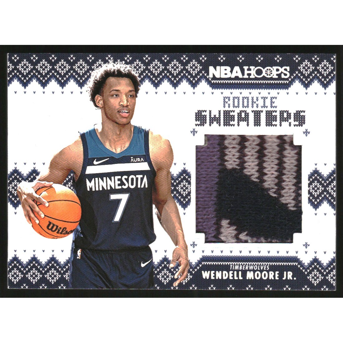 2022-23 Hoops Rookie Sweaters #26 Wendell Moore Jr.