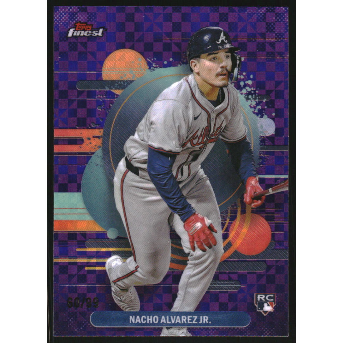 2025 Finest Purple Checkerboard Refractors #140 Nacho Alvarez Jr.