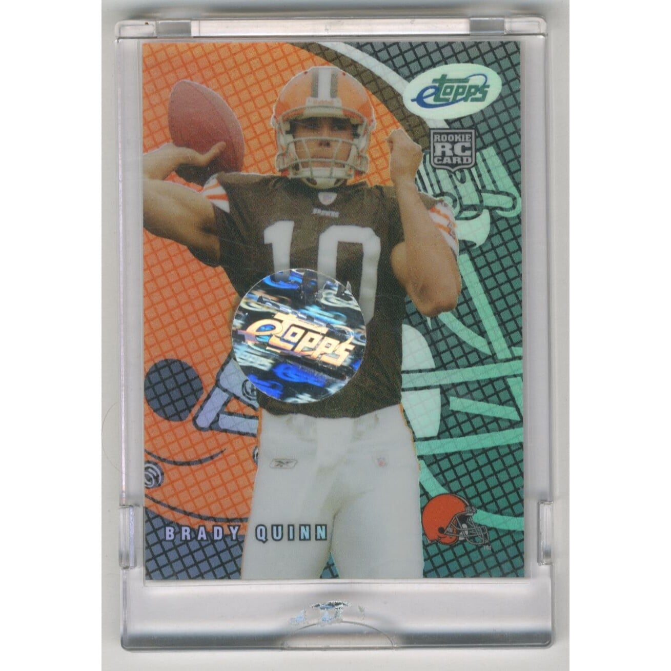 2007 eTopps #38 Brady Quinn/1499. rookie card picture