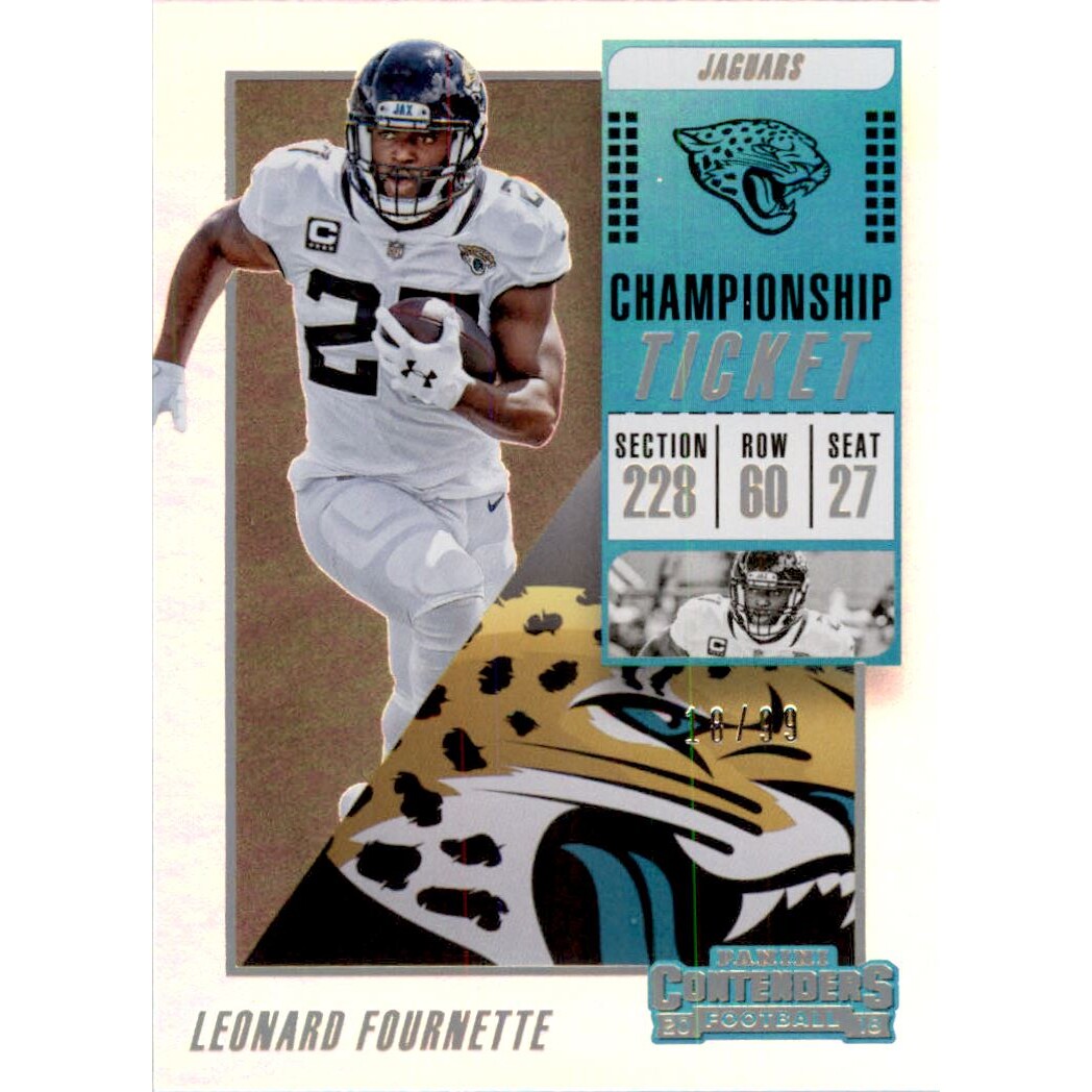 2018 Panini Contenders Championship Ticket #56 Leonard Fournette