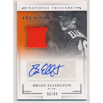 2016 Panini National Treasures Treasure Signature Materials #TSMBE Brian Ellington/99