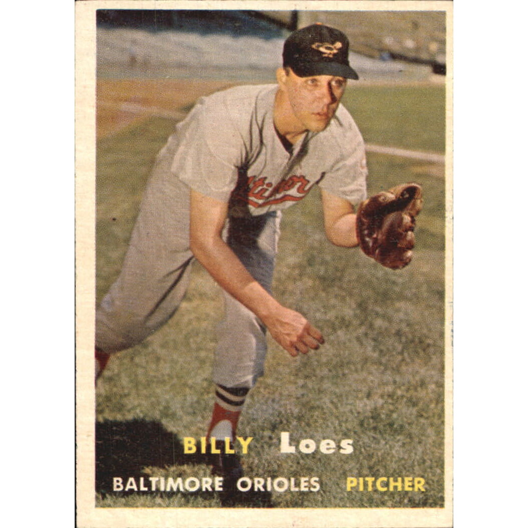 1957 Topps #244 Billy Loes. rookie card picture