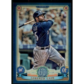 2019 Topps Gypsy Queen Chrome Box Toppers Indigo Refractors #136 Lorenzo Cain