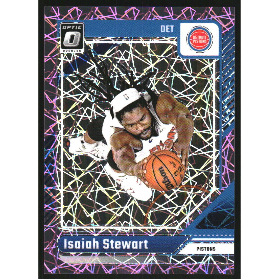 2024-25 Donruss Optic Pink Velocity #81 Isaiah Stewart