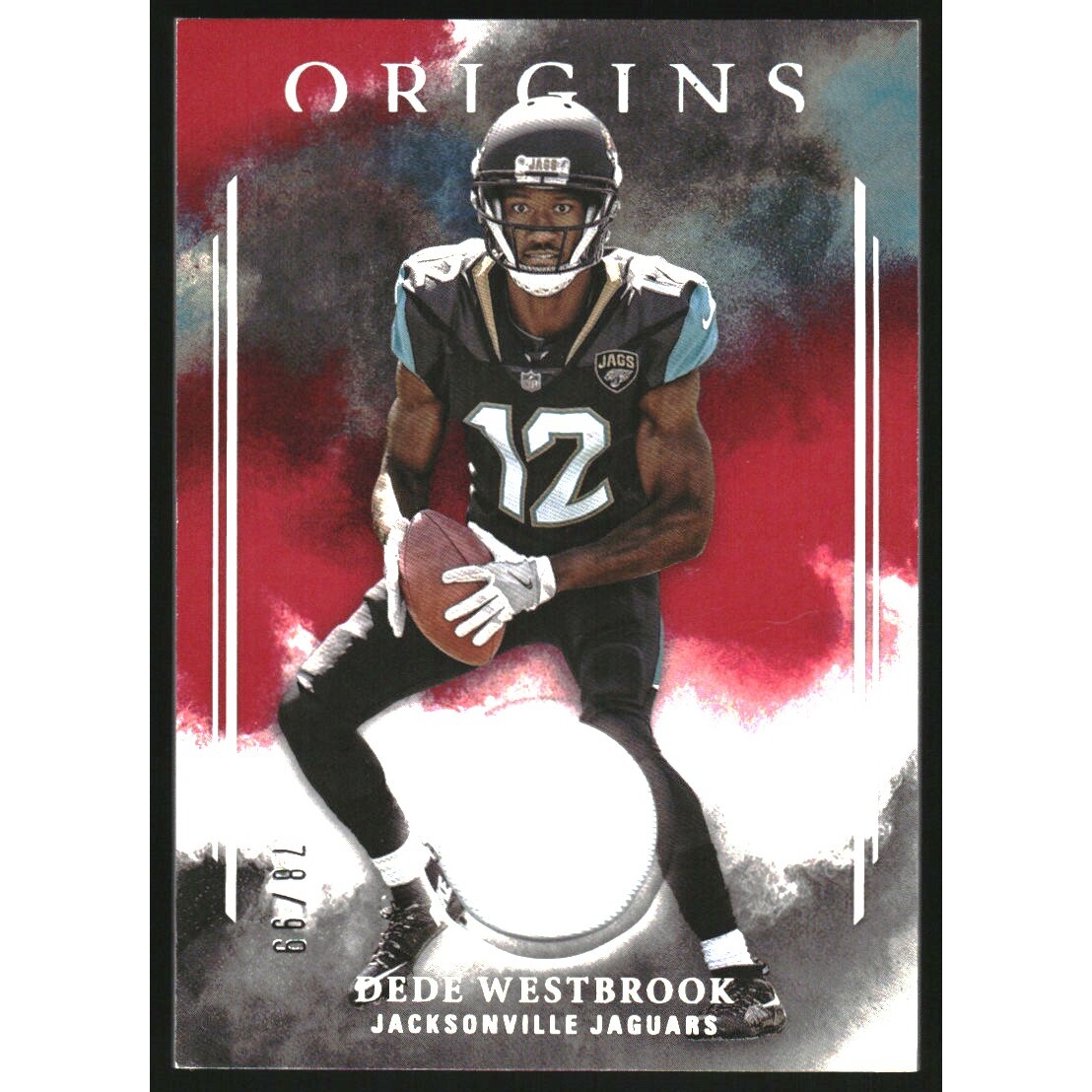 2017 Panini Origins Rookie Patches Red #28 Dede Westbrook