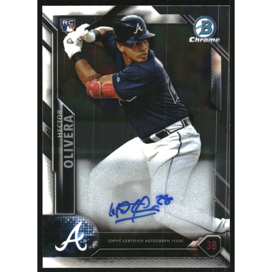 2016 Bowman Chrome Rookie Autographs #CRAHO Hector Olivera. rookie card picture
