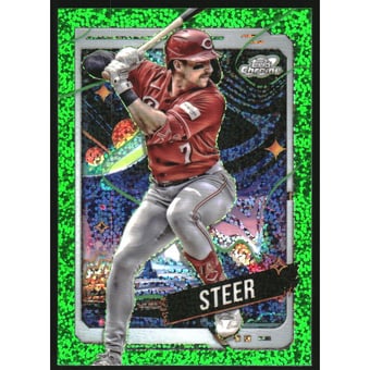 2024 Topps Cosmic Chrome Green Space Dust Refractors #9 Spencer Steer