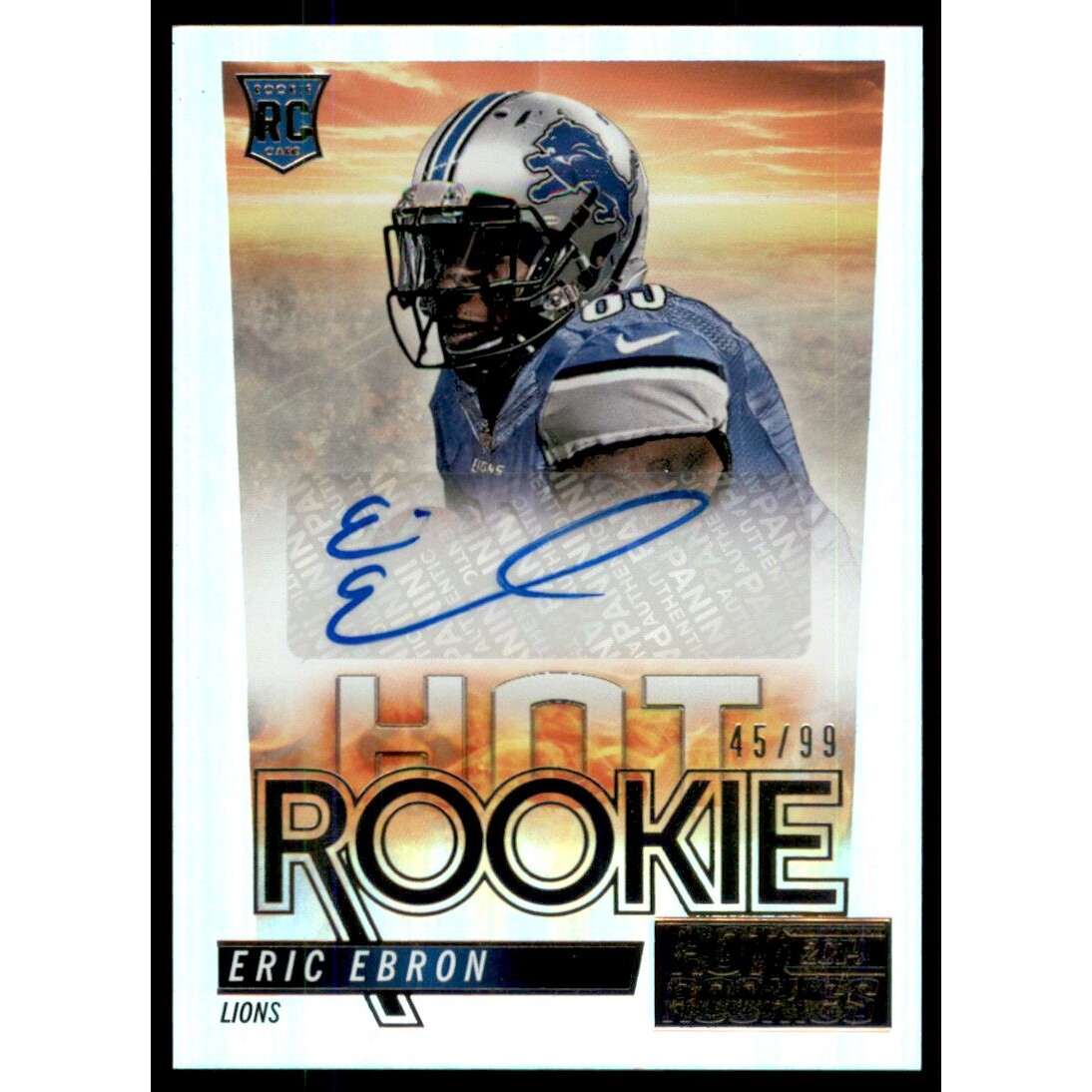 2014 Panini Hot Rookies Hot Rookies Autographs #HREE Eric Ebron/99. rookie card picture