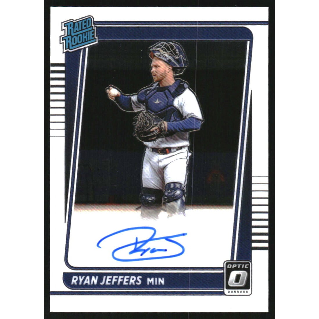 2021 Donruss Optic Rated Rookies Signatures #26 Ryan Jeffers. rookie card picture