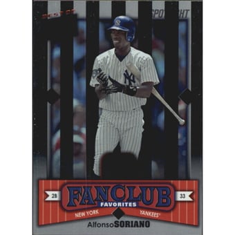 2002 Donruss Best of Fan Club Spotlight #287 Alfonso Soriano FC