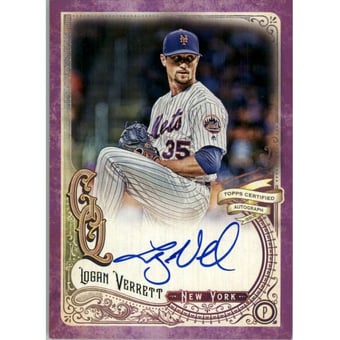 2017 Topps Gypsy Queen Autographs Purple #GQALV Logan Verrett