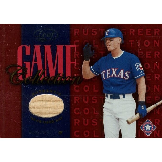 2002 Leaf Game Collection #RGB Rusty Greer Bat
