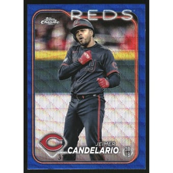 2024 Topps Chrome Blue Wave Refractors #239 Jeimer Candelario