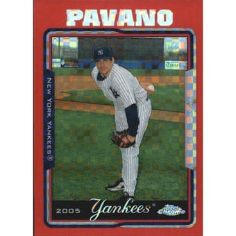 2005 Topps Chrome Update Red X-Fractors #69 Carl Pavano