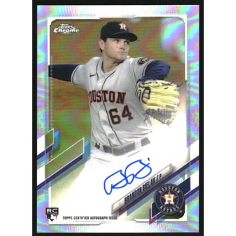 2021 Topps Chrome Rookie Autographs Refractors #RABBI Brandon Bielak