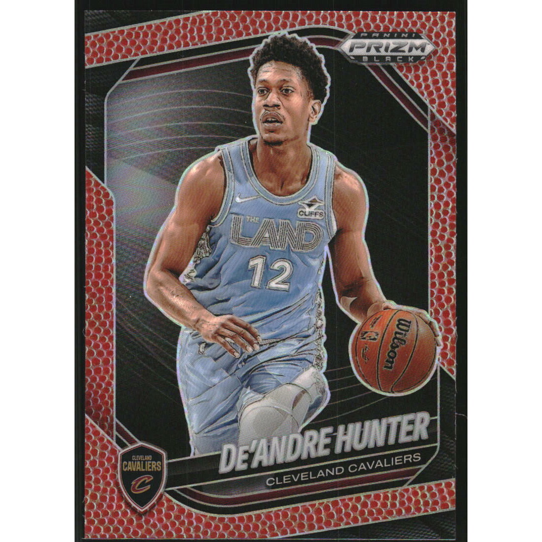 2024-25 Panini Prizm Black Prizms Basketball #138 De'Andre Hunter