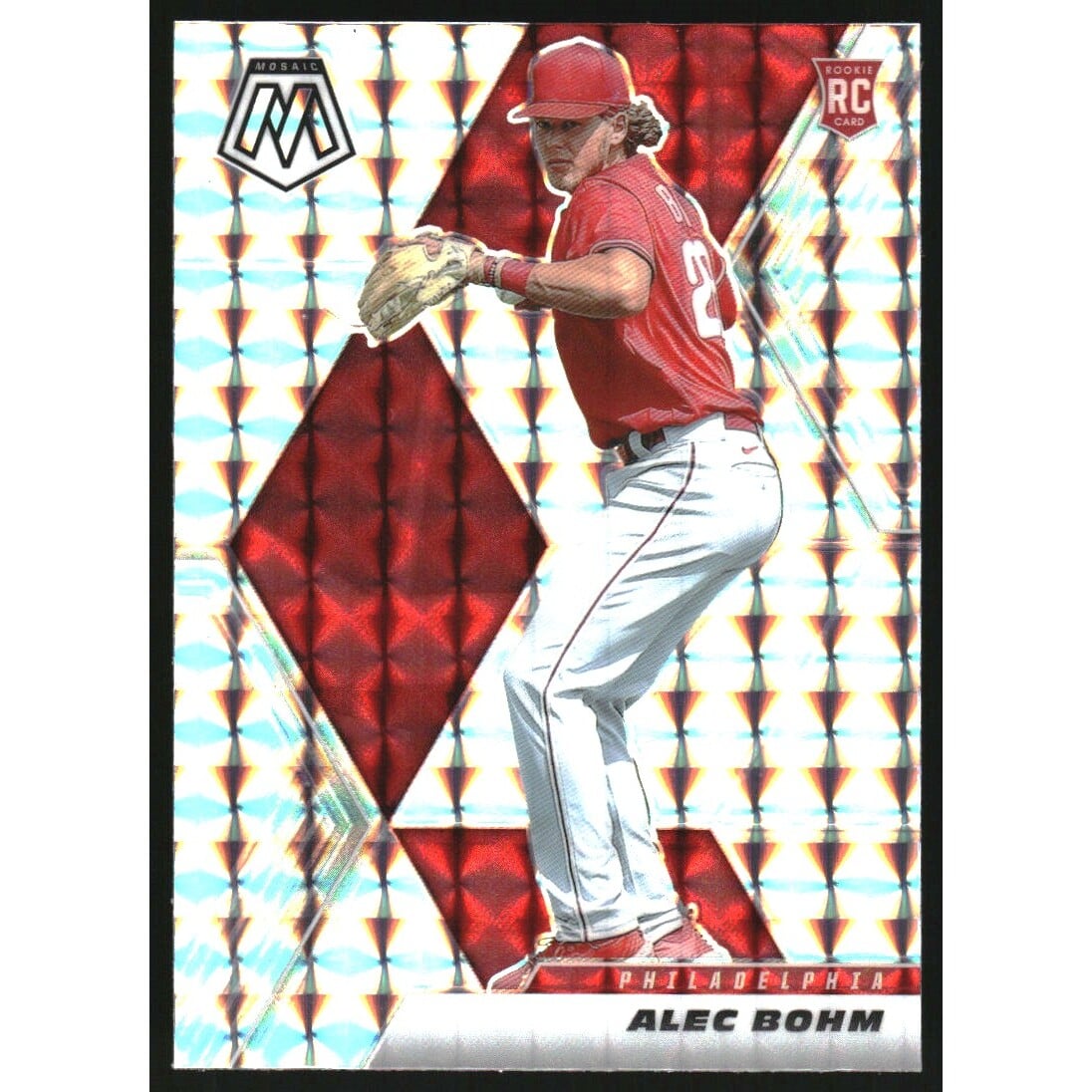 2021 Panini Mosaic Rookie Variations Choice #20 Alec Bohm. rookie card picture