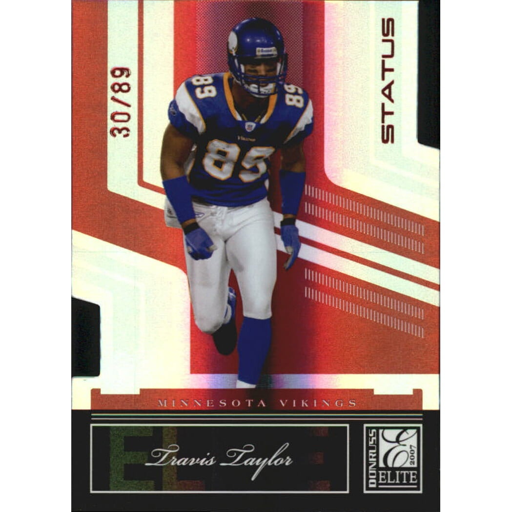 2007 Donruss Elite Status #57 Travis Taylor/89. rookie card picture