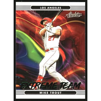2022 Absolute Extreme Team Retail Green #4 Mike Trout