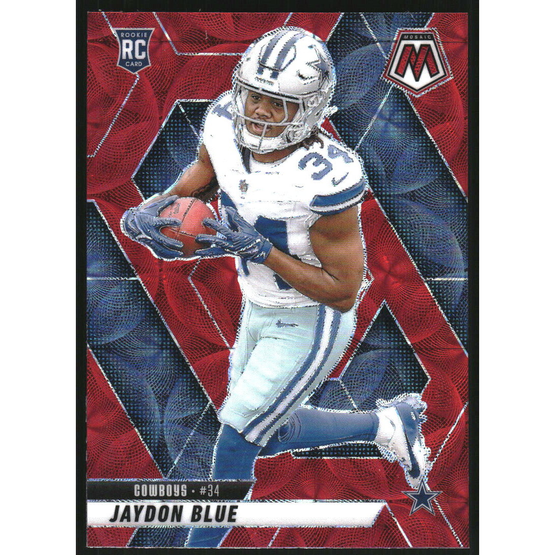 2025 Panini Mosaic Red Scope #320 Jaydon Blue