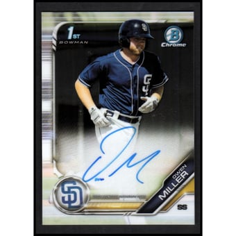 2019 Bowman Chrome Prospect Autographs #CPAOM Owen Miller