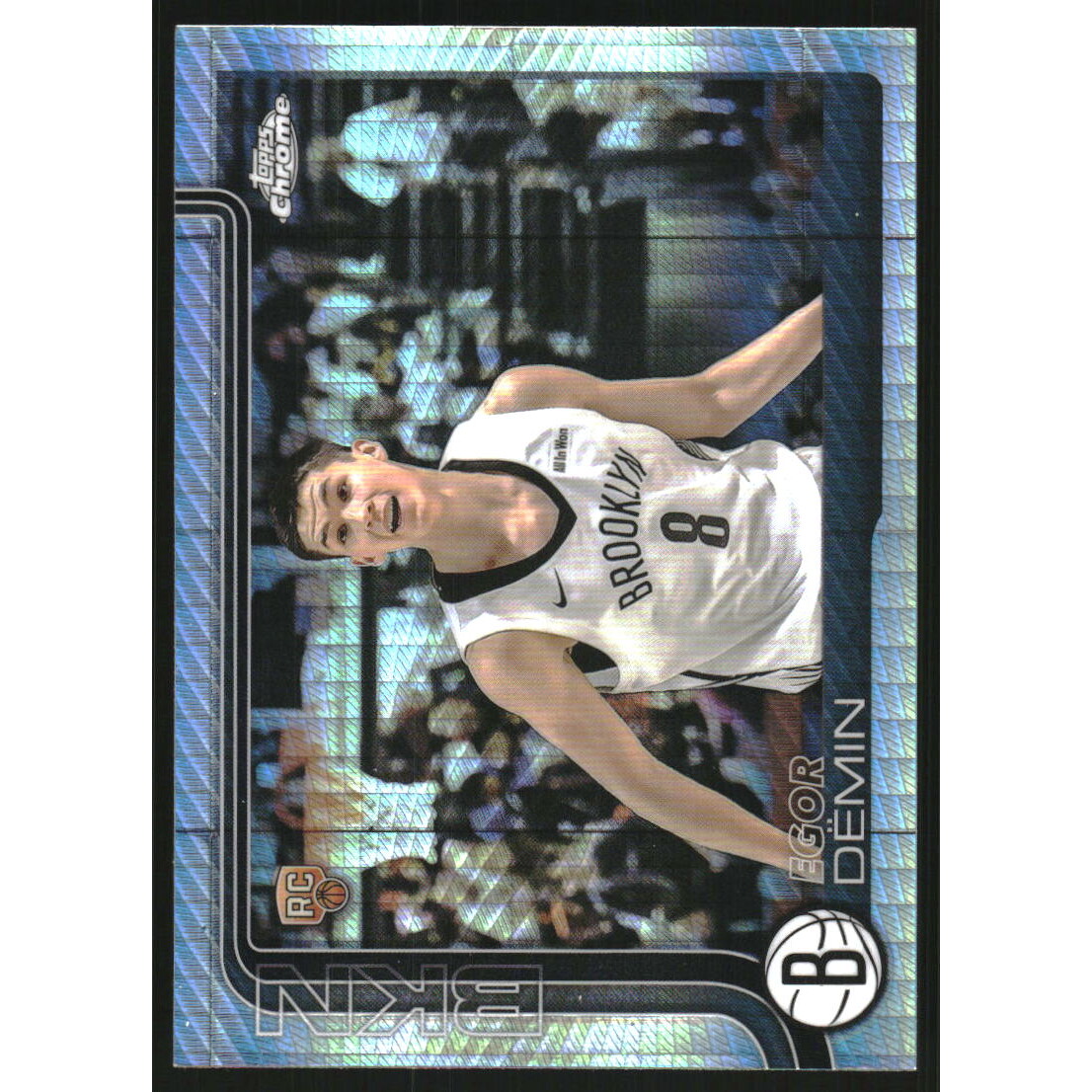 2025-26 Topps Chrome Prism Refractors #258 Egor Demin 2025-26 Topps Chrome Prism Refractors #258 Egor Demin
