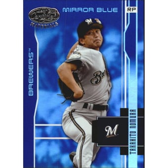 2003 Leaf Certified Materials Mirror Blue #96 Takahito Nomura