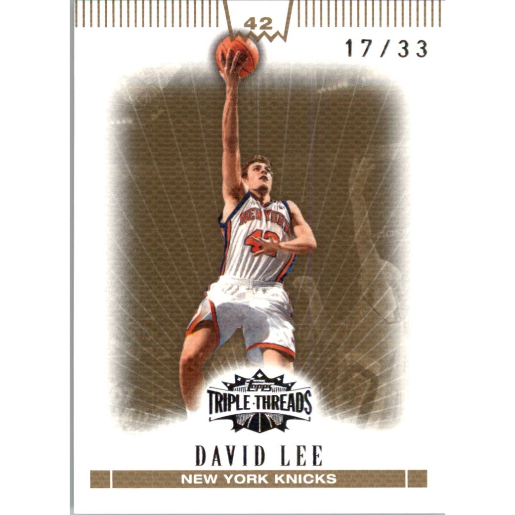 2007-08 Topps Triple Threads Gold #42 David Lee