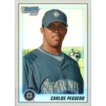 2010 Bowman Chrome Prospects Refractors #BCP187B Carlos Peguero AU