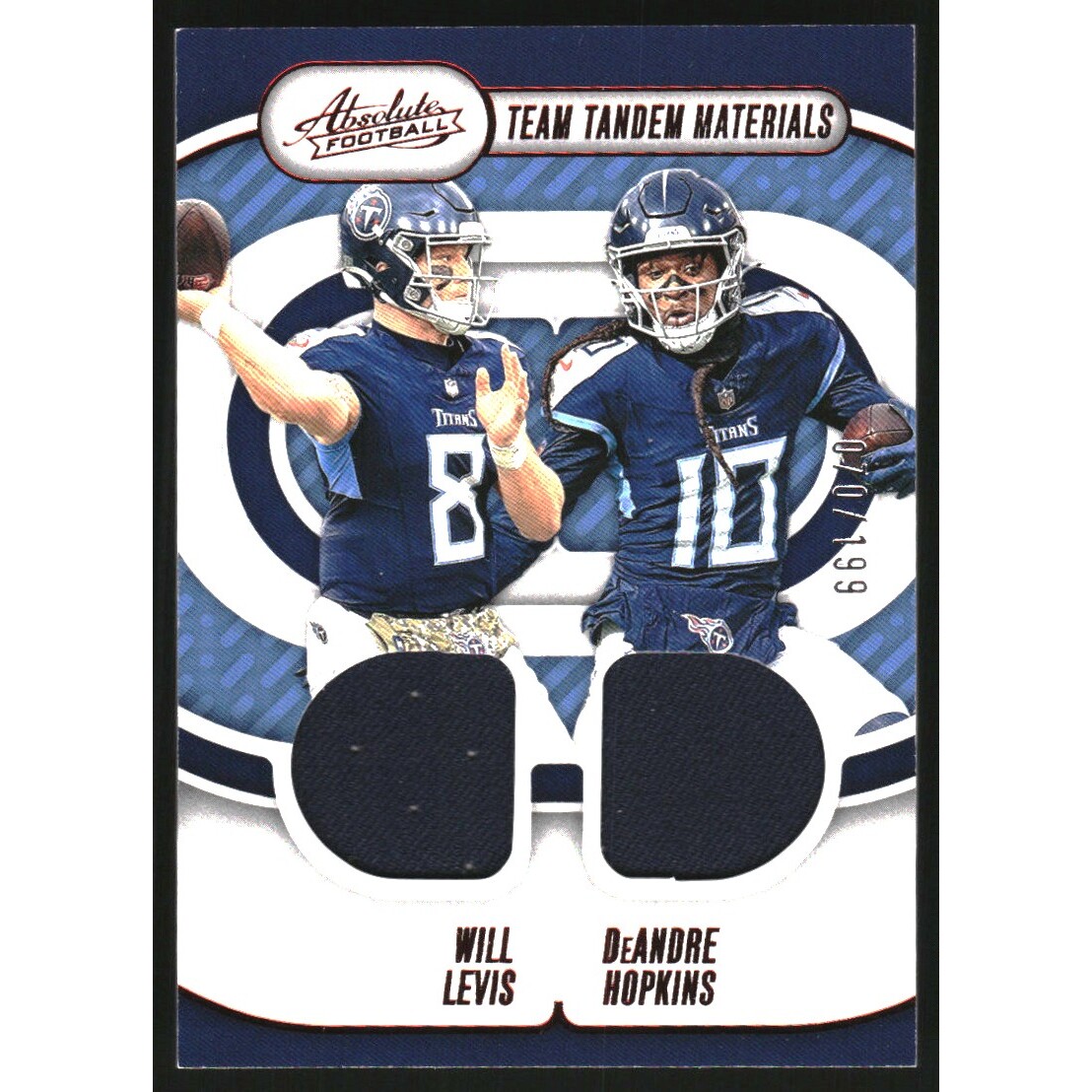 2024 Absolute Team Tandem Materials #31 Will Levis/DeAndre Hopkins