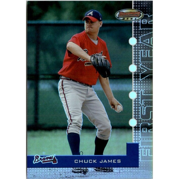 2005 Bowman's Best Silver #100 Chuck James FY. rookie card picture