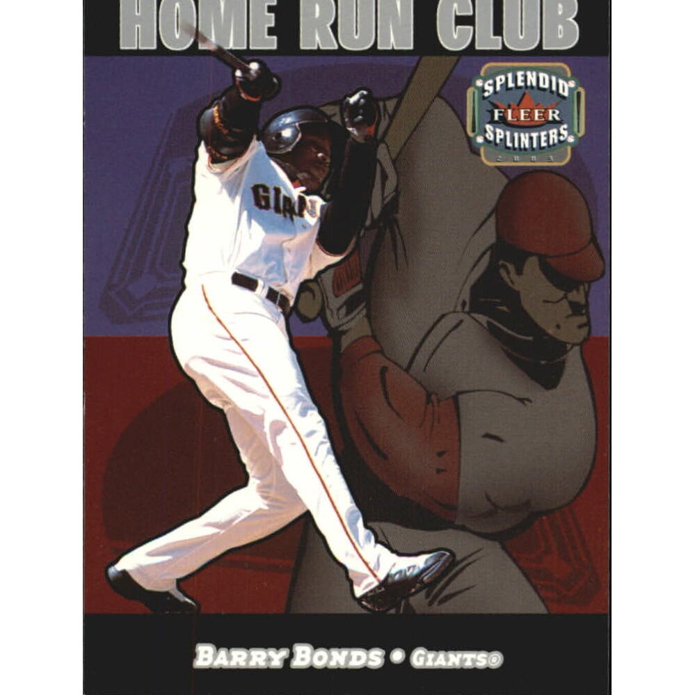 2003 Fleer Splendid Splinters Home Run Club #1 Barry Bonds