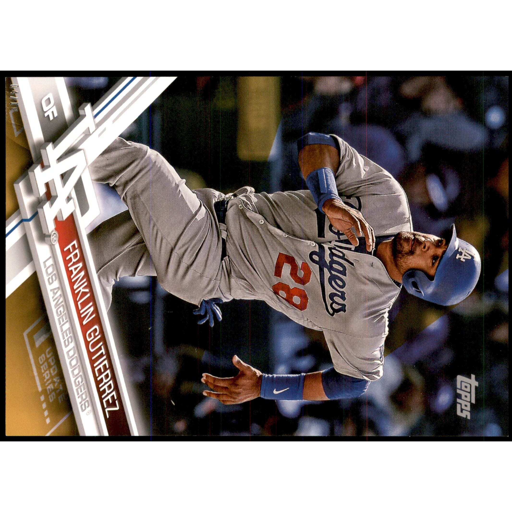2017 Topps Update 5x7 Gold #US154 Franklin Gutierrez. rookie card picture