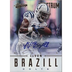 2012 Absolute Spectrum Gold Autographs #158 LaVon Brazill/299