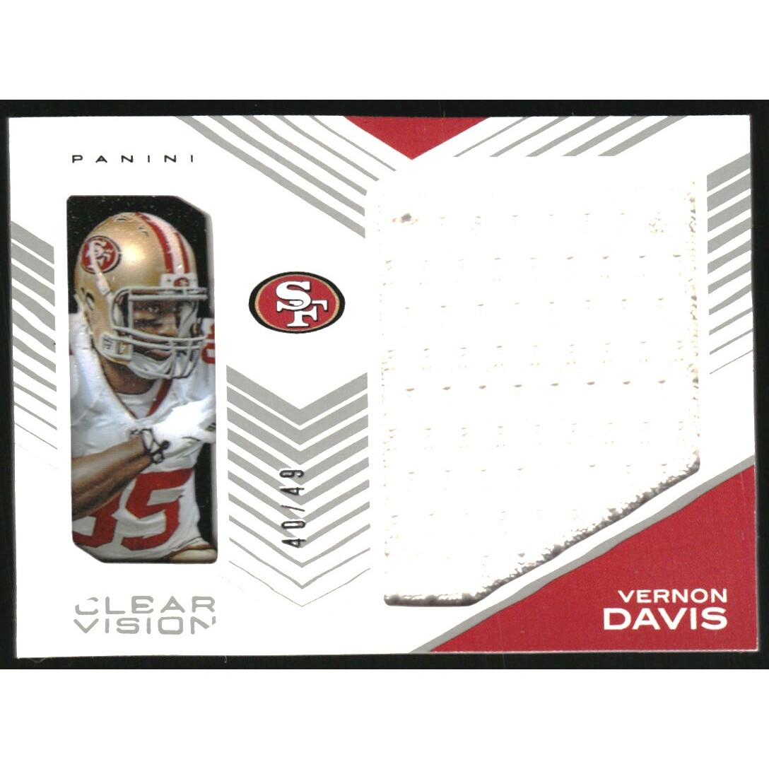 2015 Panini Clear Vision Jumbo Jerseys #26 Vernon Davis/49