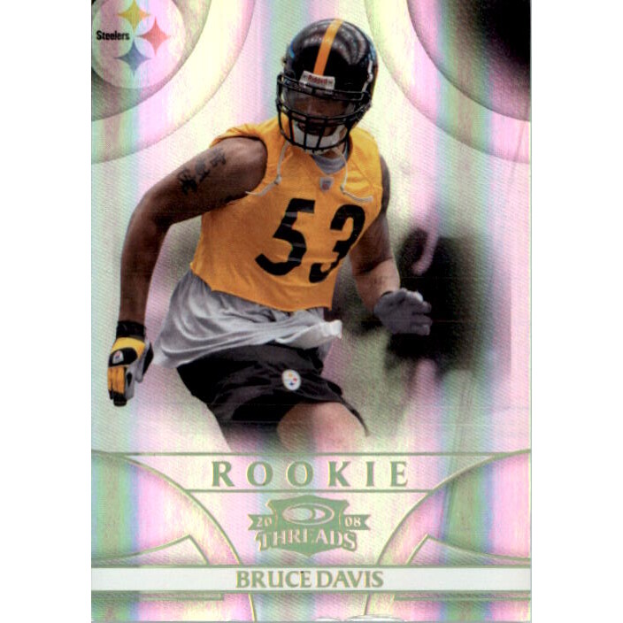 2008 Donruss Threads Gold Holofoil #161 Bruce Davis. rookie card picture