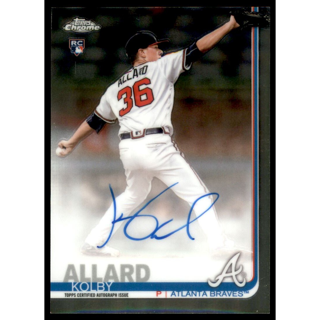 2019 Topps Chrome Rookie Autographs #RAKA Kolby Allard