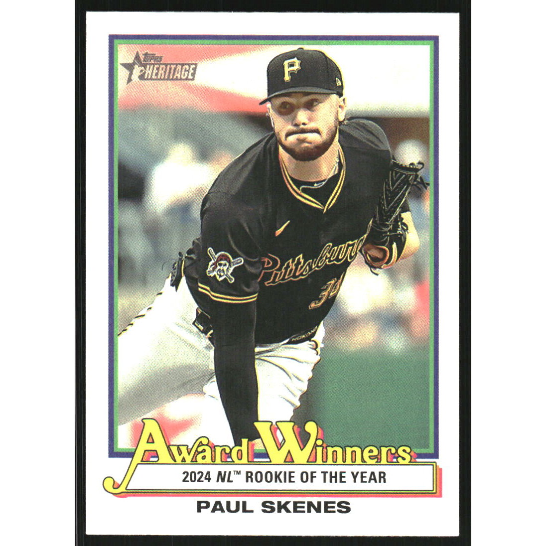 2025 Topps Heritage Award Winners #AW4 Paul Skenes 2025 Topps Heritage Award Winners #AW4 Paul Skenes