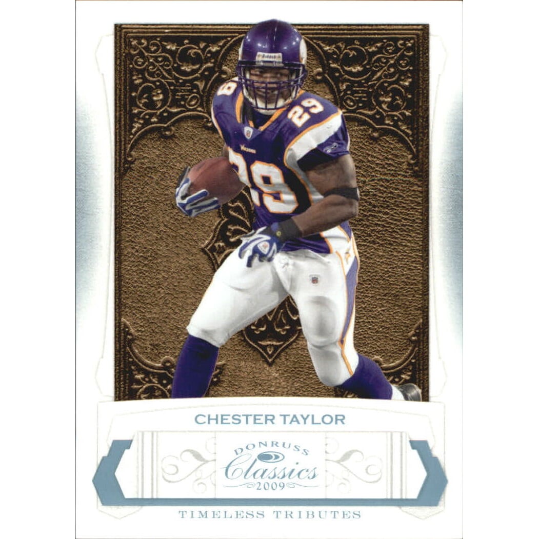 2009 Donruss Classics Timeless Tributes Platinum #56 Chester Taylor. rookie card picture